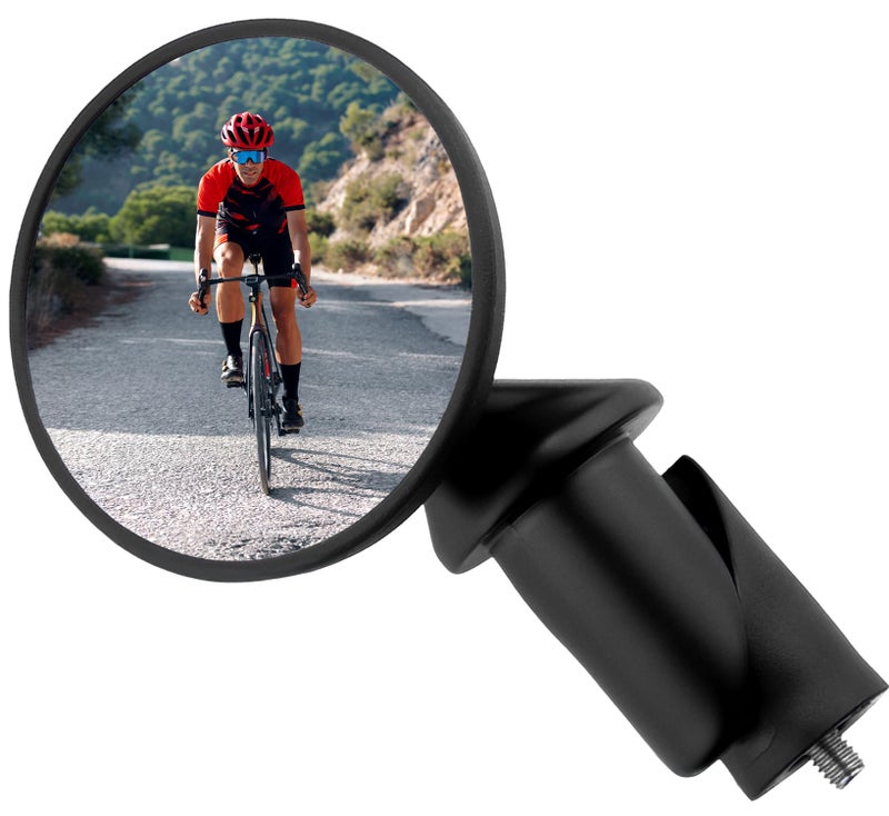 CATEYE BM-45 Bar End Mirror â€“ Ultra Compact Mirror for Road, MTB and Gravel Bikes, Durable Aluminum with Scratch-Resistant Glass, Visibility and Safety for Cyclists - Image 1